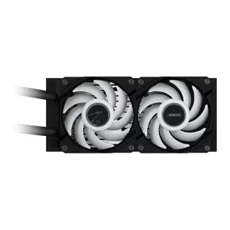 GIGABYTE Wasserkühlung AORUS WATERFORCE X II 240, 2x120mm ARGB, LCD-Display, LGA1851, AM5