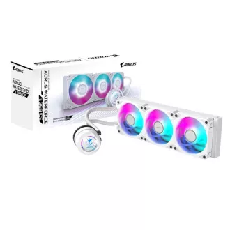 GIGABYTE Wasserkühlung AORUS WATERFORCE II 360I, 3x120mm, ARGB, LGA1851, AM5, Weiß