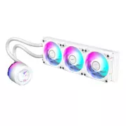 GIGABYTE Wasserkühlung AORUS WATERFORCE X II 360I, 3x 120mm, ARGB, LCD Display, LGA1851, AM5, Weiß