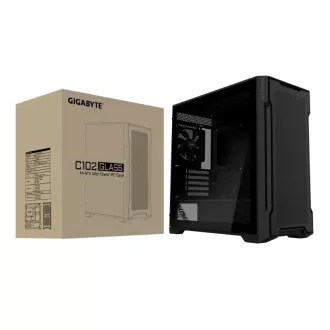 GIGABYTE Gehäuse GB-C102G, Mid Tower, 2x USB3.0, Transparentes Seitenteil, 2x 120mm Lüfter, schwarz GIGABYTE Gehäuse GB-C102G, Mid Tower, 2x USB3.0, Transparentes Seitenteil, 2x 120mm Lüfter, schwarz