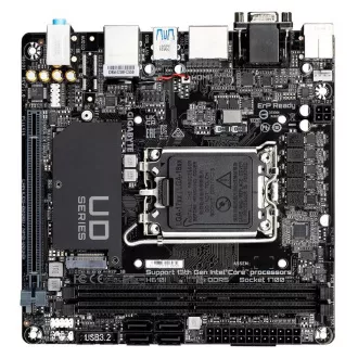 GIGABYTE MB Sc LGA1700 H610I, Intel H610, 2xDDR5, 2xDP, 1xHDMI, 1xVGA, Mini-ITX GIGABYTE MB Sc LGA1700 H610I, Intel H610, 2xDDR5, 2xDP, 1xHDMI, 1xVGA, Mini-ITX