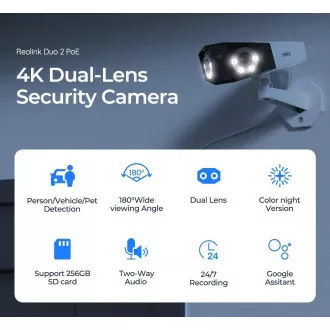 REOLINK Sicherheitskamera Duo Serie P730, Duo 2 PoE, 4MP