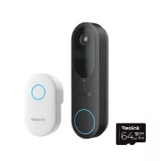 REOLINK Sicherheits-Video-Türklingel D340B   Gong   64GB microSD