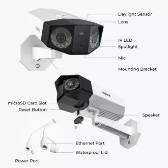REOLINK Sicherheitskamera Duo Serie P750, Duo 3 PoE, 4MP