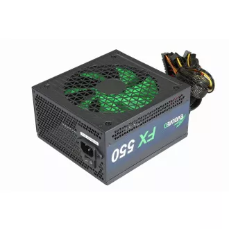 EVOLVEO FX 550, 550W ATX-Netzteil, 14cm, leise, 80 Weiß, 3 Jahre Garantie, schwarz EVOLVEO FX 550, 550W ATX-Netzteil, 14cm, leise, 80 Weiß, 3 Jahre Garantie, schwarz