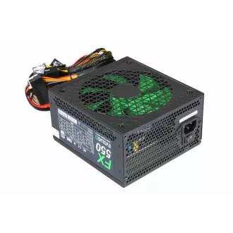 EVOLVEO FX 550, 550W ATX-Netzteil, 14cm, leise, 80 Weiß, 3 Jahre Garantie, schwarz EVOLVEO FX 550, 550W ATX-Netzteil, 14cm, leise, 80 Weiß, 3 Jahre Garantie, schwarz