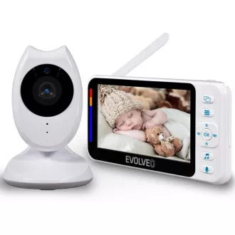 EVOLVEO Babyphone N4, HD-LCD-Display, IR-Beleuchtung, Schlafmodus