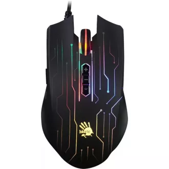 A4tech Gaming-Maus BLOODY Q81, 3200DPI, USB, RGB, schwarz