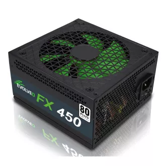 EVOLVEO FX 450, 450W ATX-Netzteil, 14cm, leise, 80 Weiß, 3 Jahre Garantie, schwarz EVOLVEO FX 450, 450W ATX-Netzteil, 14cm, leise, 80 Weiß, 3 Jahre Garantie, schwarz