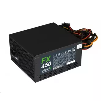 EVOLVEO FX 450, 450W ATX-Netzteil, 14cm, leise, 80 Weiß, 3 Jahre Garantie, schwarz EVOLVEO FX 450, 450W ATX-Netzteil, 14cm, leise, 80 Weiß, 3 Jahre Garantie, schwarz