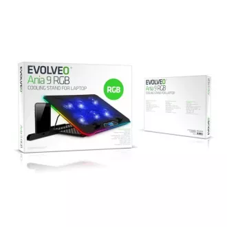 EVOLVEO Ania 9 RGB, verstellbarer Laptop-Ständer EVOLVEO Ania 9 RGB, verstellbarer Laptop-Ständer
