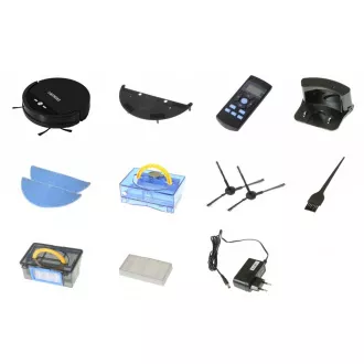 EVOLVEO RoboTrex H6, Staubsaugerroboter, Wasserwischfunktion, Ladestation, schwarz EVOLVEO RoboTrex H6, Staubsaugerroboter, Wasserwischfunktion, Ladestation, schwarz