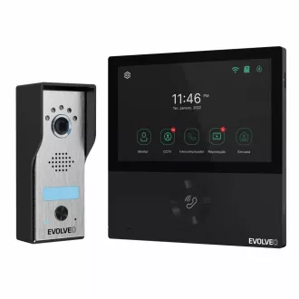 EVOLVEO DoorPhone AHD7, Home WiFi Videophone Set mit Tor oder Türsteuerung schwarzer Monitor EVOLVEO DoorPhone AHD7, Home WiFi Videophone Set mit Tor oder Türsteuerung schwarzer Monitor