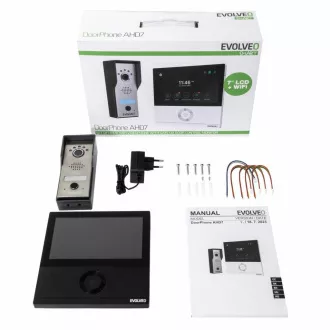 EVOLVEO DoorPhone AHD7, Home WiFi Videophone Set mit Tor oder Türsteuerung schwarzer Monitor EVOLVEO DoorPhone AHD7, Home WiFi Videophone Set mit Tor oder Türsteuerung schwarzer Monitor