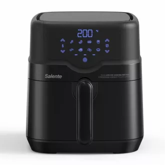 Salente HotAir, 2in1 Heißluftfritteuse, 4, 3 l, schwarz