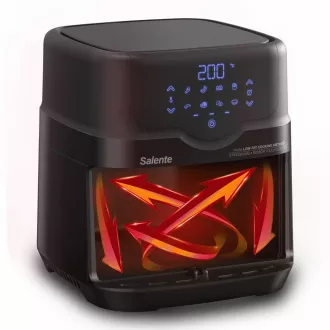 Salente HotAir, 2in1 Heißluftfritteuse, 4, 3 l, schwarz