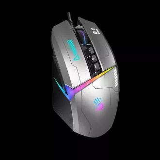 A4tech Bloody Mouse W60 Max Activated, hintergrundbeleuchtete Gaming-Maus, 12000 DPI, USB, Grau