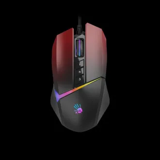 A4tech Bloody Mouse W60 Max Activated, hintergrundbeleuchtete Gaming-Maus, 12000 DPI, USB, Schwarz/Rot