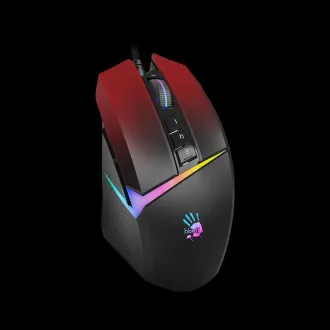 A4tech Bloody Mouse W60 Max Activated, hintergrundbeleuchtete Gaming-Maus, 12000 DPI, USB, Schwarz/Rot