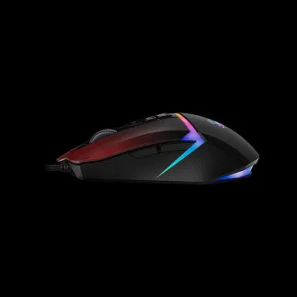 A4tech Bloody Mouse W60 Max Activated, hintergrundbeleuchtete Gaming-Maus, 12000 DPI, USB, Schwarz/Rot