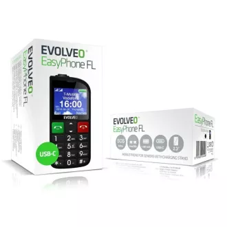 EVOLVEO Seniorenhandy mit Ladestation EasyPhone FL, schwarz EVOLVEO Seniorenhandy mit Ladestation EasyPhone FL, schwarz