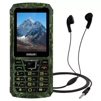 EVOLVEO StrongPhone Z6, wasserdichtes, robustes Dual-SIM-Handy, Jagdtarnung