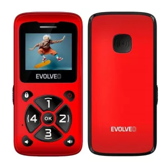 EVOLVEO Mobiltelefon für Senioren EasyPhone ID, rot
