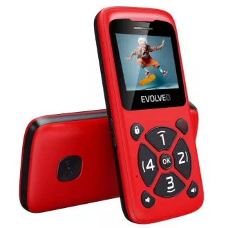 EVOLVEO Mobiltelefon für Senioren EasyPhone ID, rot