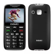 EVOLVEO EasyPhone XR, Mobiltelefon für Senioren mit Ladestation, schwarz