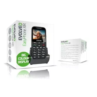 EVOLVEO EasyPhone XR, Mobiltelefon für Senioren mit Ladestation, schwarz EVOLVEO EasyPhone XR, Mobiltelefon für Senioren mit Ladestation, schwarz