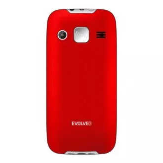 EVOLVEO EasyPhone XR, Mobiltelefon für Senioren mit Ladestation, rot