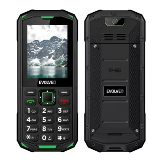 EVOLVEO StrongPhone X5, wasserdichtes, robustes Dual-SIM-Handy, schwarz-grün EVOLVEO StrongPhone X5, wasserdichtes, robustes Dual-SIM-Handy, schwarz-grün