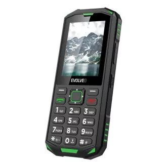 EVOLVEO StrongPhone X5, wasserdichtes, robustes Dual-SIM-Handy, schwarz-grün EVOLVEO StrongPhone X5, wasserdichtes, robustes Dual-SIM-Handy, schwarz-grün
