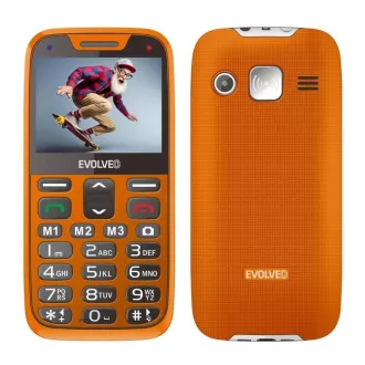 EVOLVEO EasyPhone XR, Mobiltelefon für Senioren mit Ladestation, orange
