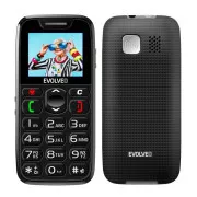 EVOLVEO EasyPhone, Mobiltelefon für Senioren mit Ladestation, schwarz