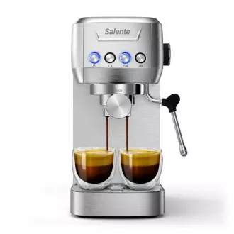 Salente Coffio, Hebel-Kaffeemaschine, Edelstahl Salente Coffio, Hebel-Kaffeemaschine, Edelstahl