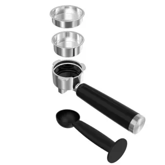 Salente Coffio, Hebel-Kaffeemaschine, Edelstahl Salente Coffio, Hebel-Kaffeemaschine, Edelstahl