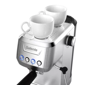 Salente Coffio, Hebel-Kaffeemaschine, Edelstahl Salente Coffio, Hebel-Kaffeemaschine, Edelstahl