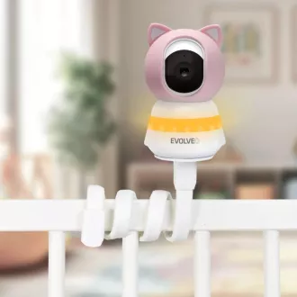EVOLVEO Baby Monitor N5, Video-Babyphone-Set mit 360°-Überwachung, Zwei-Wege-Kommunikation und Wiegenliedern, rosa EVOLVEO Baby Monitor N5, Video-Babyphone-Set mit 360°-Überwachung, Zwei-Wege-Kommunikation und Wiegenliedern, rosa