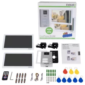 EVOLVEO DoorPhone 20-2W - 2-Draht-Video-Telefon mit App für zwei Haushalte und 32 GB Speicher EVOLVEO DoorPhone 20-2W - 2-Draht-Video-Telefon mit App für zwei Haushalte und 32 GB Speicher