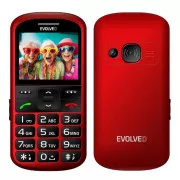 EVOLVEO EasyPhone XS, Mobiltelefon für Senioren, rot