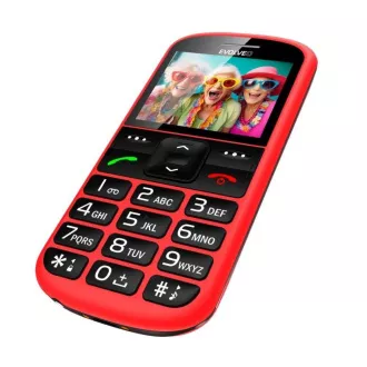 EVOLVEO EasyPhone XS, Mobiltelefon für Senioren, rot