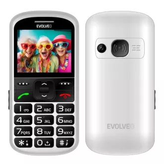 EVOLVEO EasyPhone XS, Mobiltelefon für Senioren, weiß