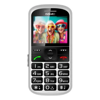 EVOLVEO EasyPhone XS, Mobiltelefon für Senioren, weiß