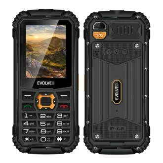 EVOLVEO StrongPhone Q1, wasserdichtes, robustes Dual SIM Telefon, schwarz und orange - Unverpackt EVOLVEO StrongPhone Q1, wasserdichtes, robustes Dual SIM Telefon, schwarz und orange - Unverpackt