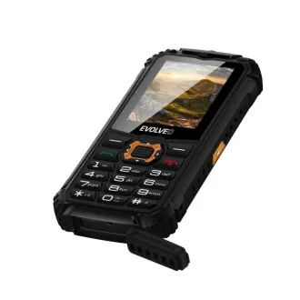 EVOLVEO StrongPhone Q1, wasserdichtes, robustes Dual SIM Telefon, schwarz und orange - Unverpackt EVOLVEO StrongPhone Q1, wasserdichtes, robustes Dual SIM Telefon, schwarz und orange - Unverpackt