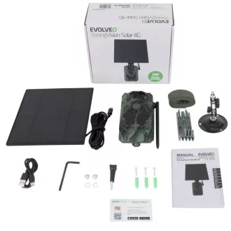 EVOLVEO StrongVision Solar 4G, Fotofalle mit 4G, App und Solarpanel EVOLVEO StrongVision Solar 4G, Fotofalle mit 4G, App und Solarpanel