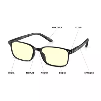 EVOLVEO BlueBlock60, PC-Brille, 60% Blaulichtblocker, nicht dioptrisch, schwarz EVOLVEO BlueBlock60, PC-Brille, 60% Blaulichtblocker, nicht dioptrisch, schwarz