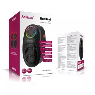 Salente HotHeat, Mini-Heißluftgebläse, 500 W, schwarz Salente HotHeat, Mini-Heißluftgebläse, 500 W, schwarz