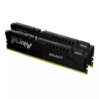 KINGSTON DDR5 64GB DIMM (Kit mit 2) 6000MT/s CL40 FURY Beast Schwarz XMP